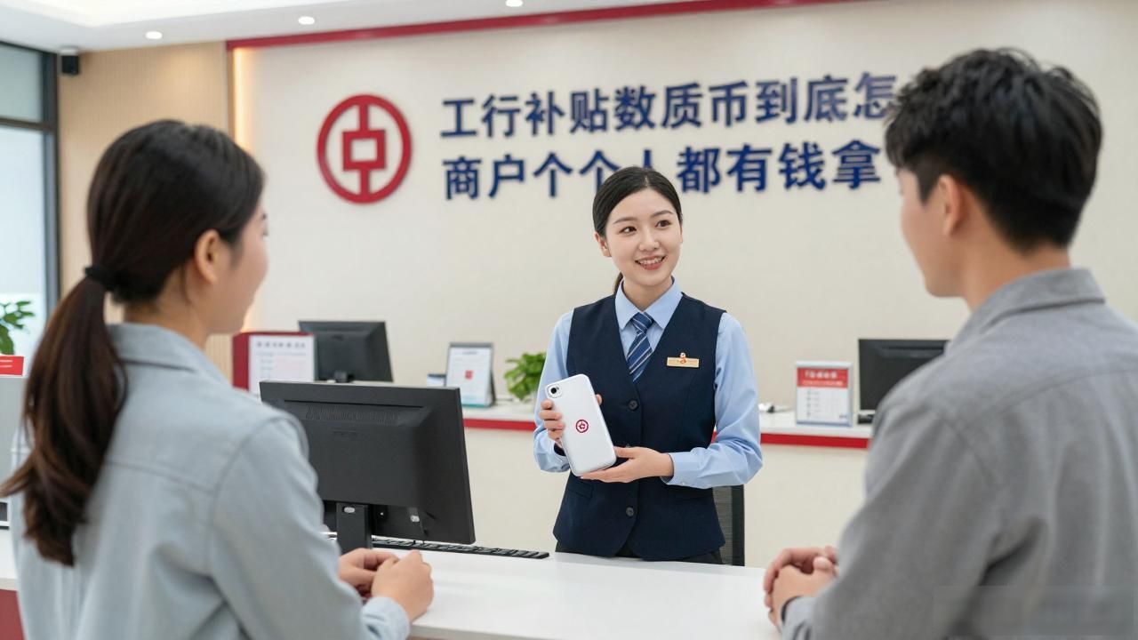 工行补贴数字货币到底怎么领？商户和个人都有钱拿，看完就懂
