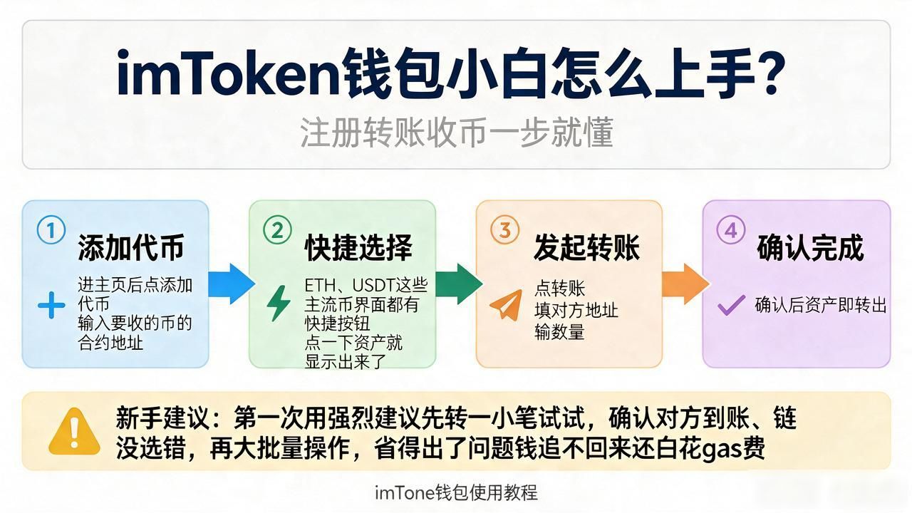 imToken钱包小白怎么上手？注册转账收币一步就懂