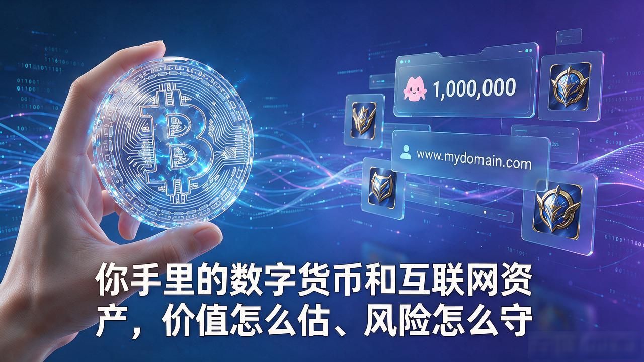 你手里的数字货币和互联网资产，价值怎么估、风险怎么守