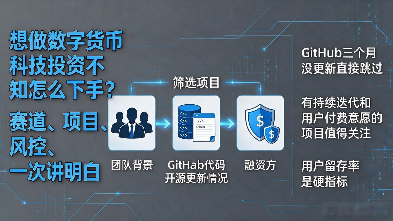 想做数字货币科技投资不知怎么下手？赛道、项目、风控一次讲明白