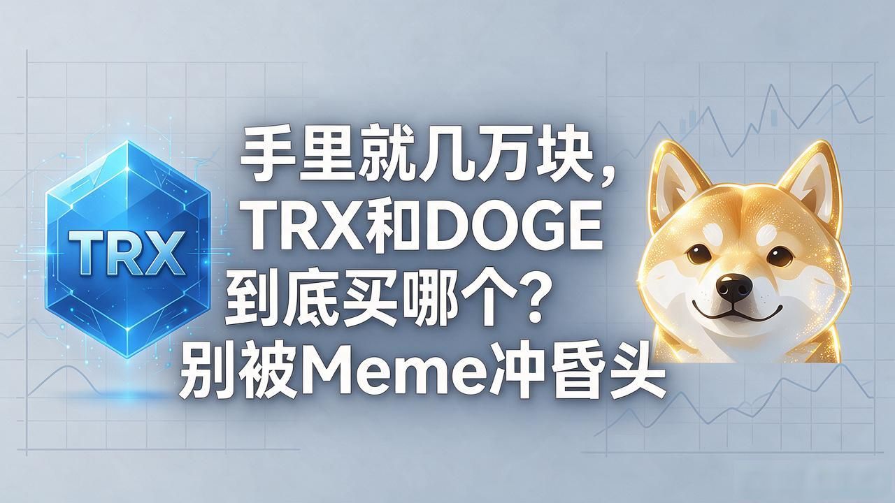 手里就几万块，TRX和DOGE到底买哪个？别被Meme冲昏头