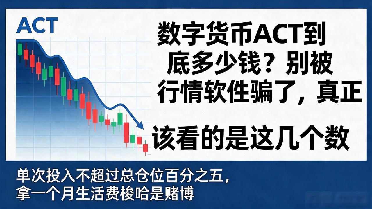 数字货币ACT到底多少钱？别被行情软件骗了，真正该看的是这几个数