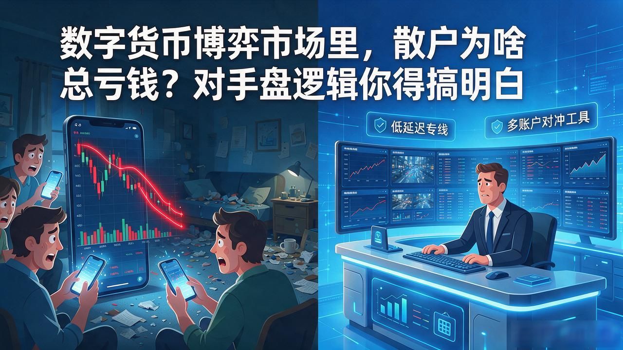 数字货币博弈市场里，散户为啥总亏钱？对手盘逻辑你得搞明白