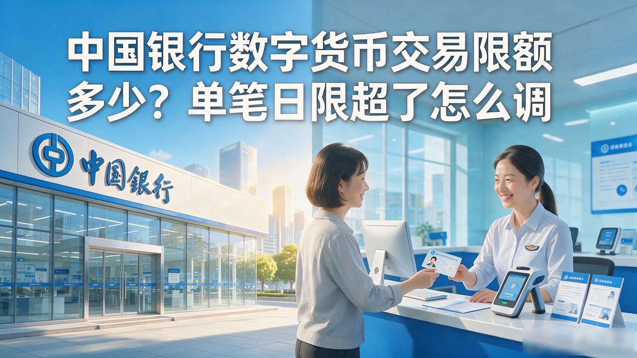 中国银行数字货币交易限额多少？单笔日限超了怎么调