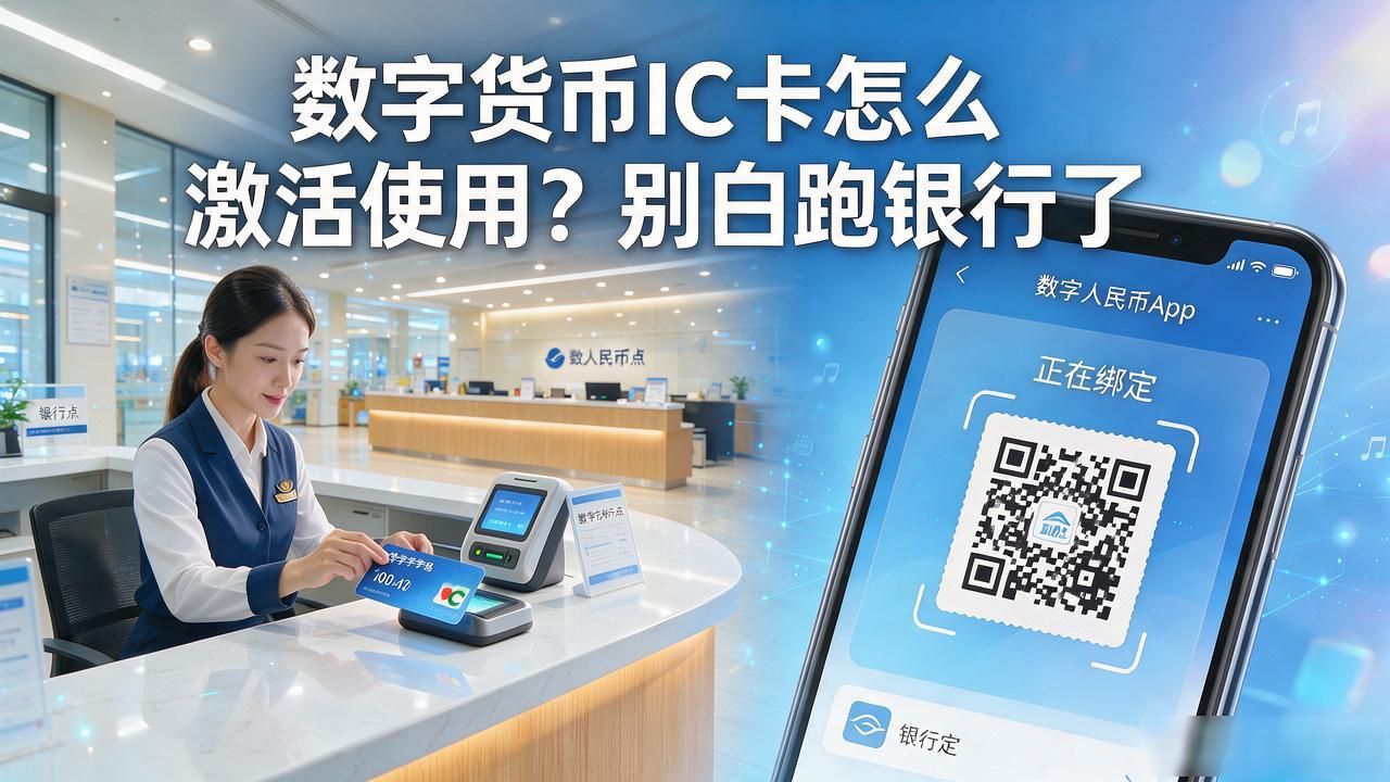 数字货币IC卡怎么激活使用？别白跑银行了
