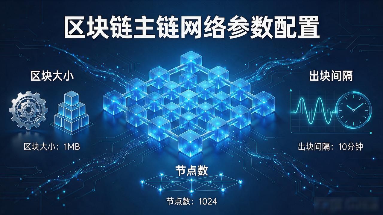 数字货币主链网络参数怎么配，出块间隔、区块大小和节点数取多少