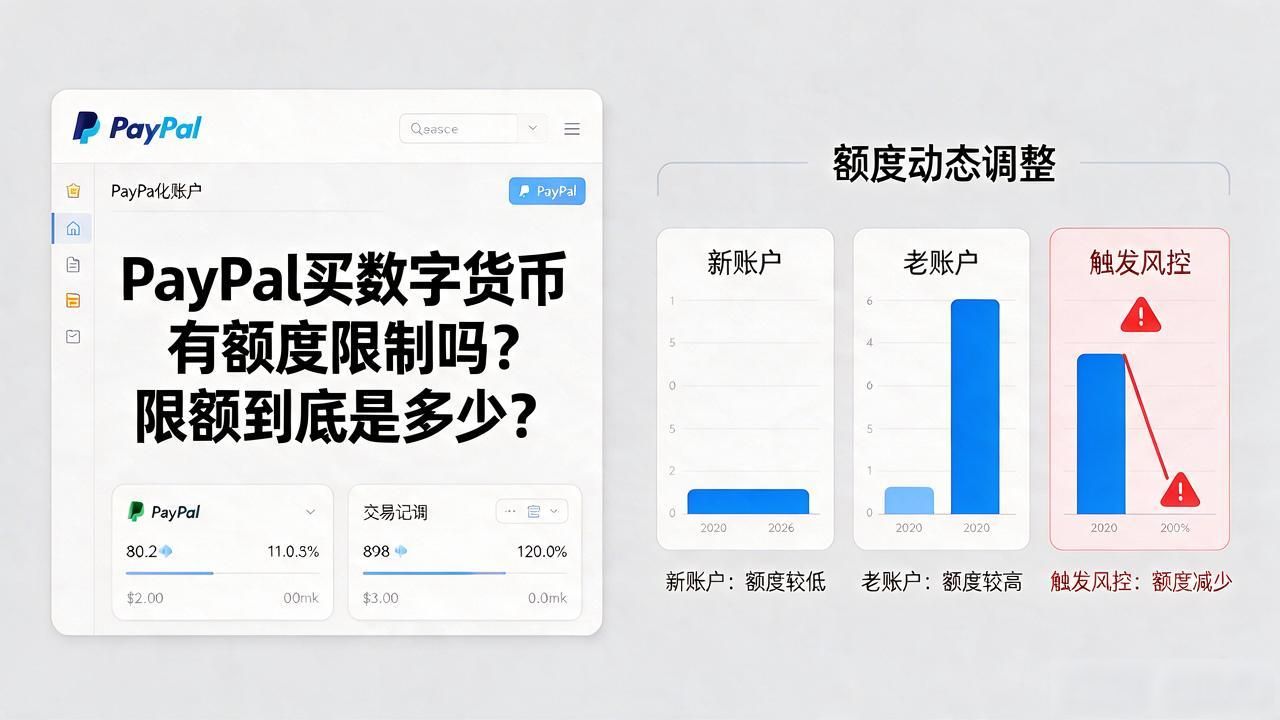PayPal买数字货币有额度限制吗？限额到底是多少