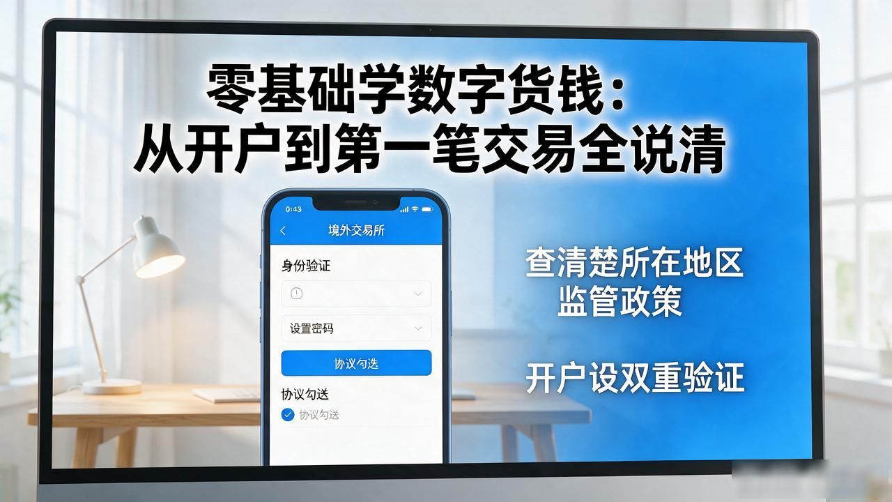 零基础学数字货币币：从开户到第一笔交易全说清