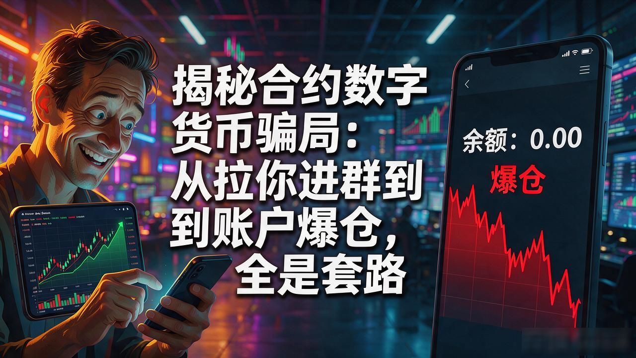 揭秘合约数字货币骗局：从拉你进群到账户爆仓，全是套路