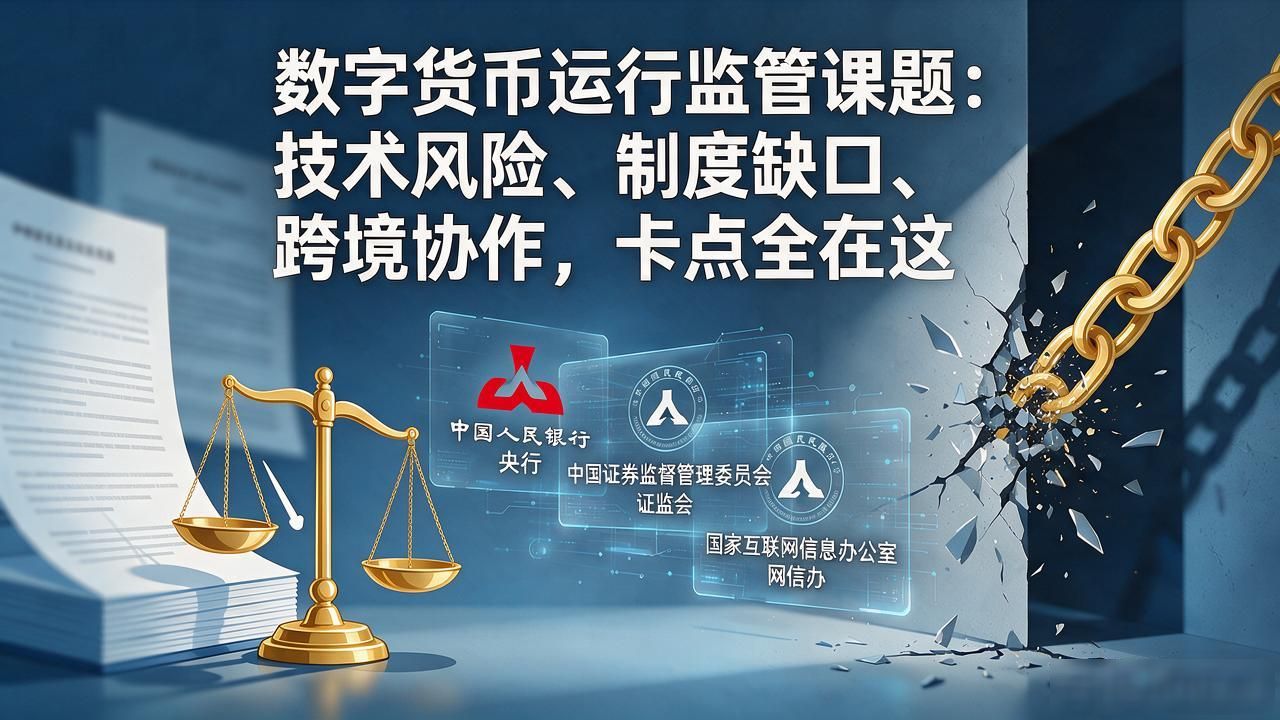 数字货币运行监管课题：技术风险、制度缺口、跨境协作，卡点全在这