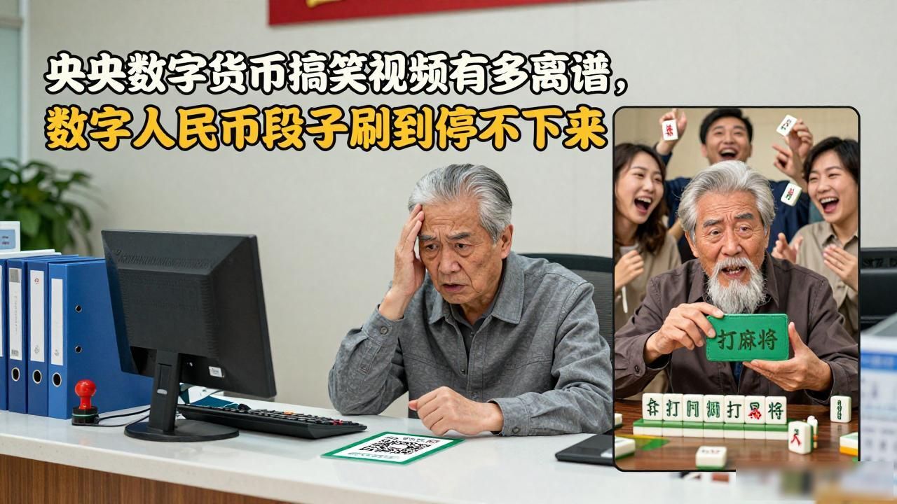 央行数字货币搞笑视频有多离谱，数字人民币段子刷到停不下来