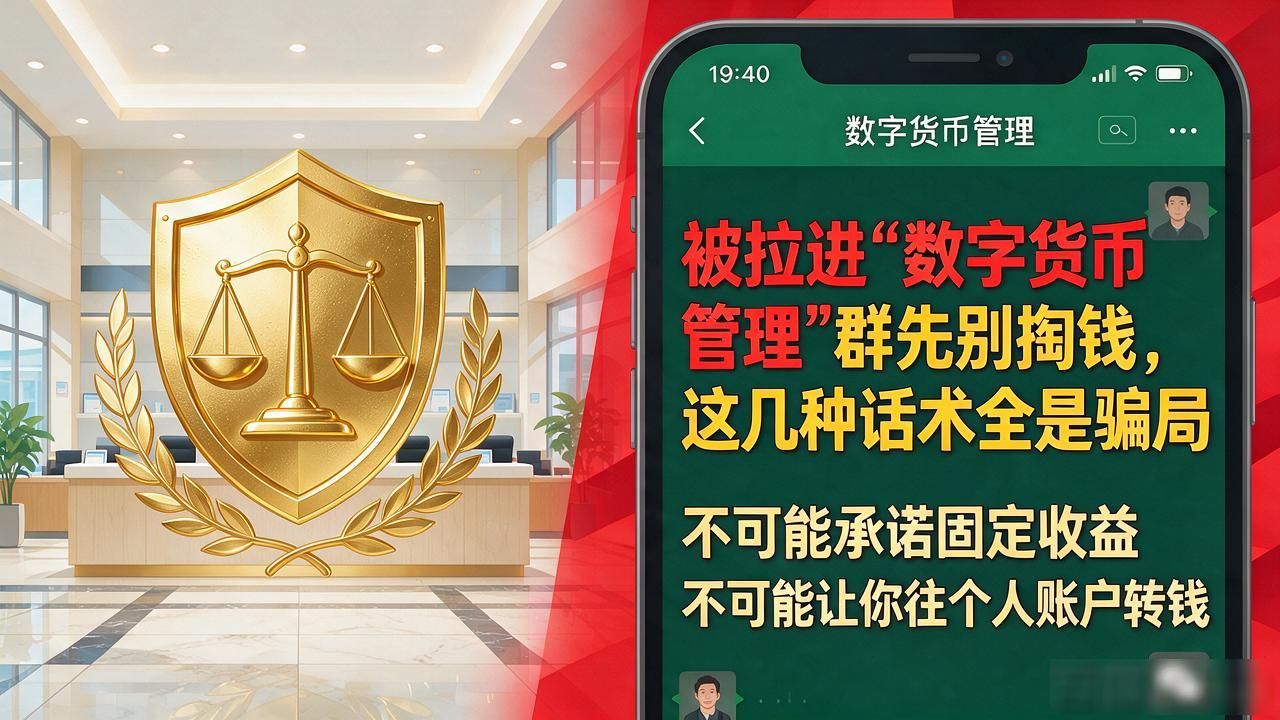 被拉进"数字货币管理"群先别掏钱，这几种话术全是骗局