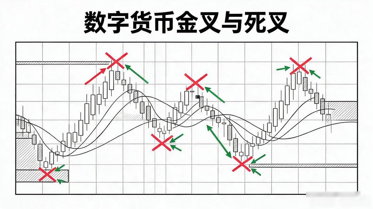 数字货币金叉与死叉到底怎么用，别光盯指标，老交易员说点实在话