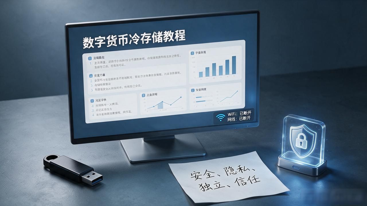 数字货币怎么存到U盘？手把手教你冷存储三步走，安全不丢币