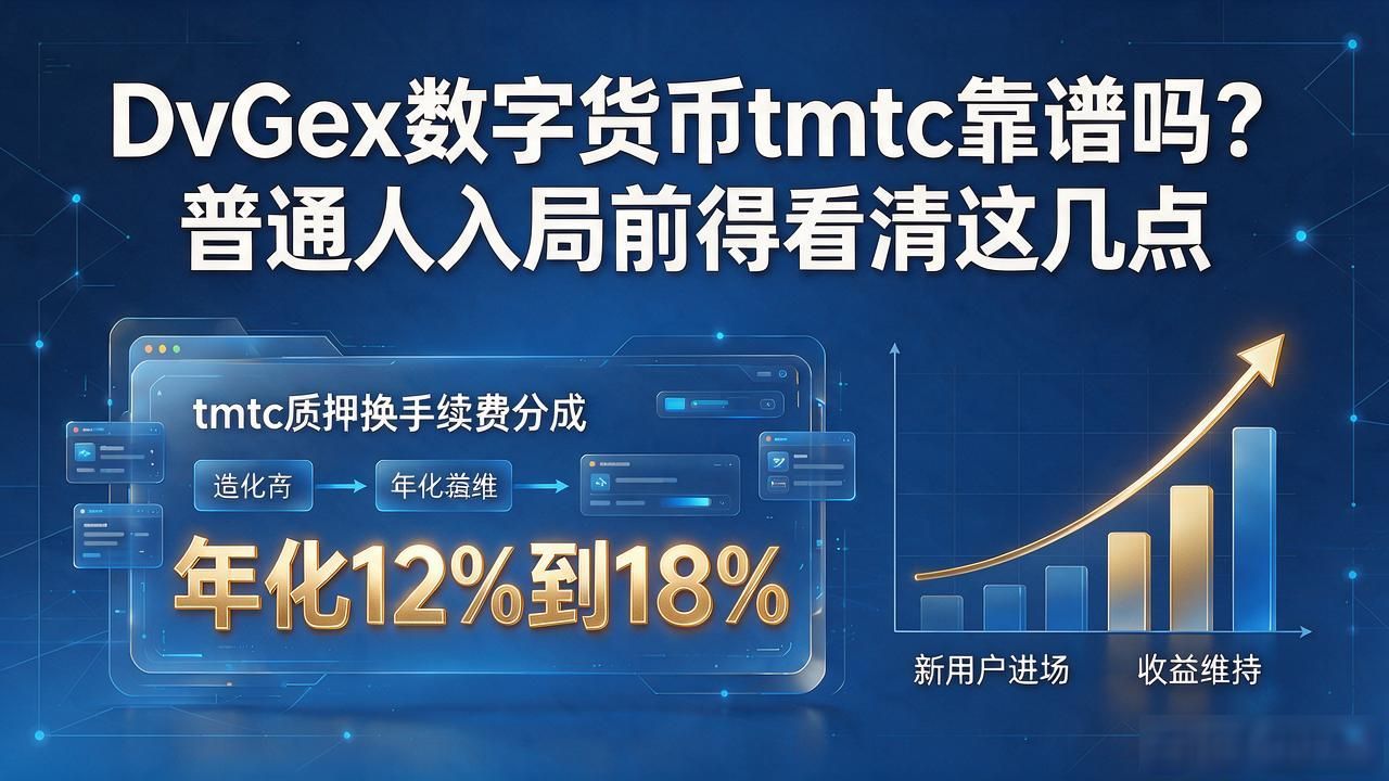 DvGEX数字货币tmtc靠谱吗？普通人入局前得看清这几点