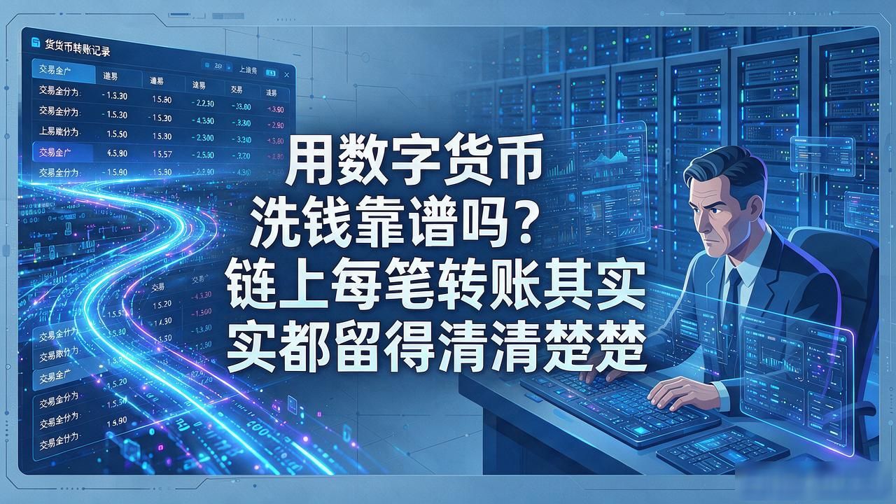 用数字货币洗钱靠谱吗？链上每笔转账其实都留得清清楚楚