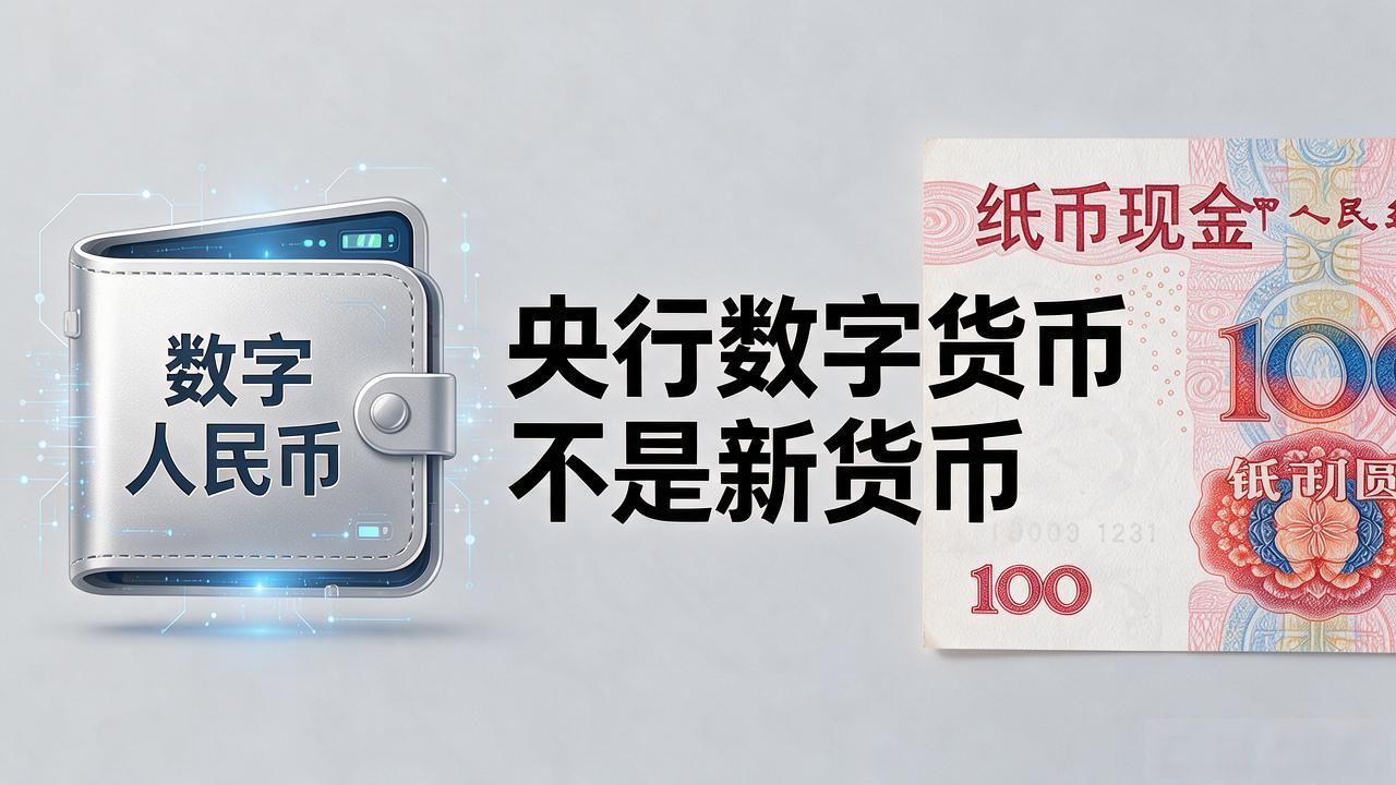 央行数字货币不是新货币 数字人民币和纸币现金到底啥区别
