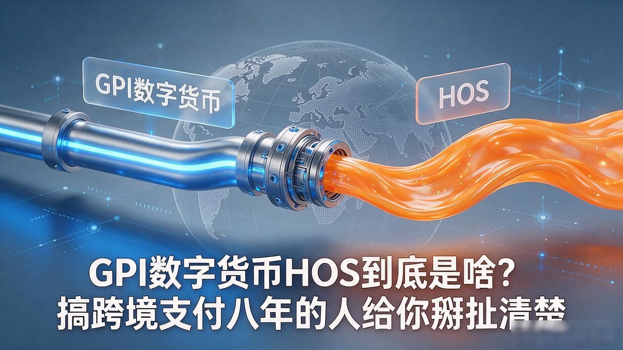 GPI数字货币HOS到底是啥？搞跨境支付八年的人给你掰扯清楚