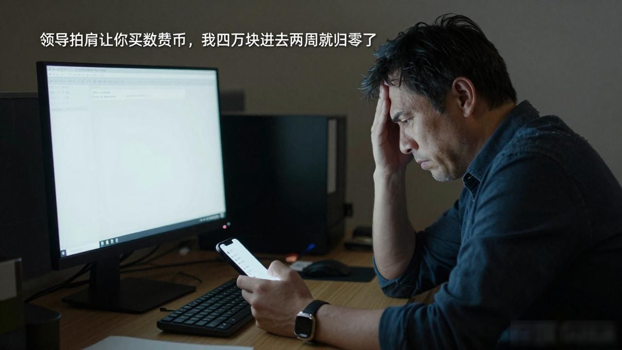 领导拍肩让你买数字货币，我四万块进去两周就归零了