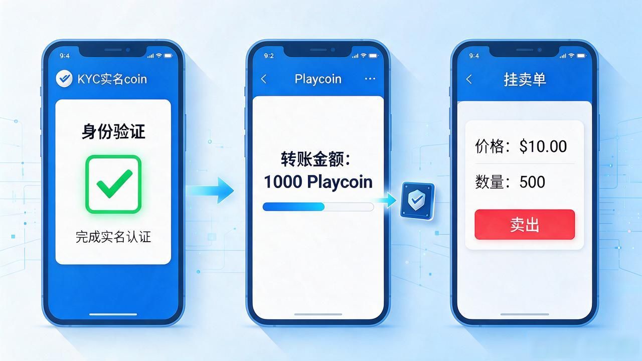 手里有playcoin怎么卖？提现到账流程讲清楚