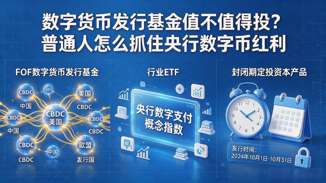 数字货币发行基金值不值得投？普通人怎么抓住央行数字币红利