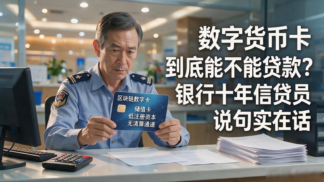 数字货币卡到底能不能贷款？银行十年信贷员说句实在话