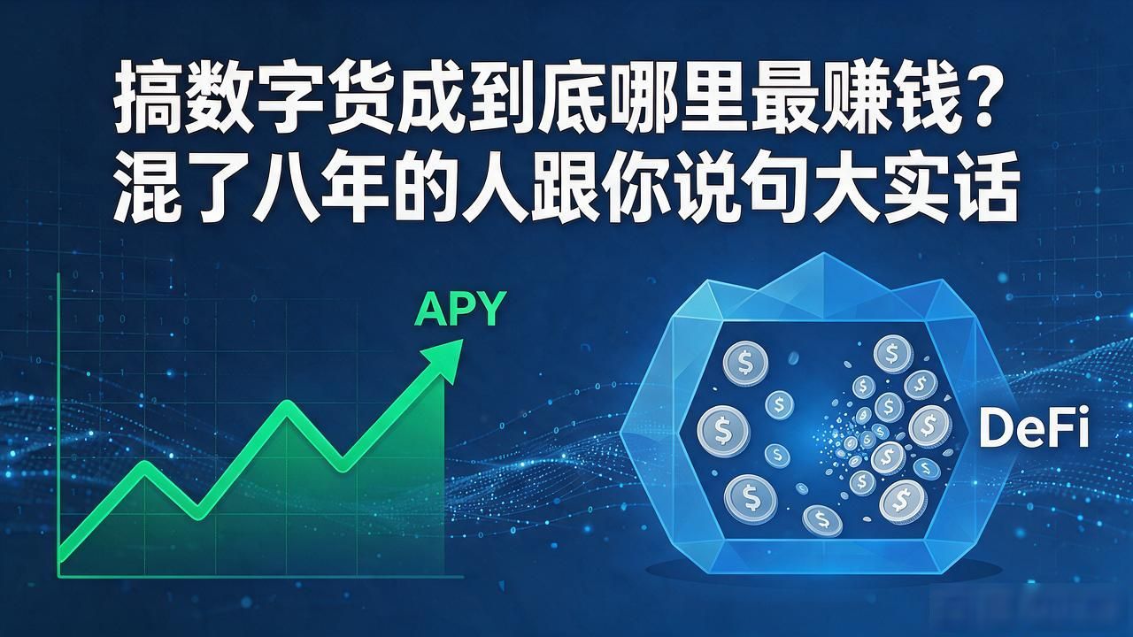 搞数字货币到底哪里最赚钱？混了八年的人跟你说句大实话