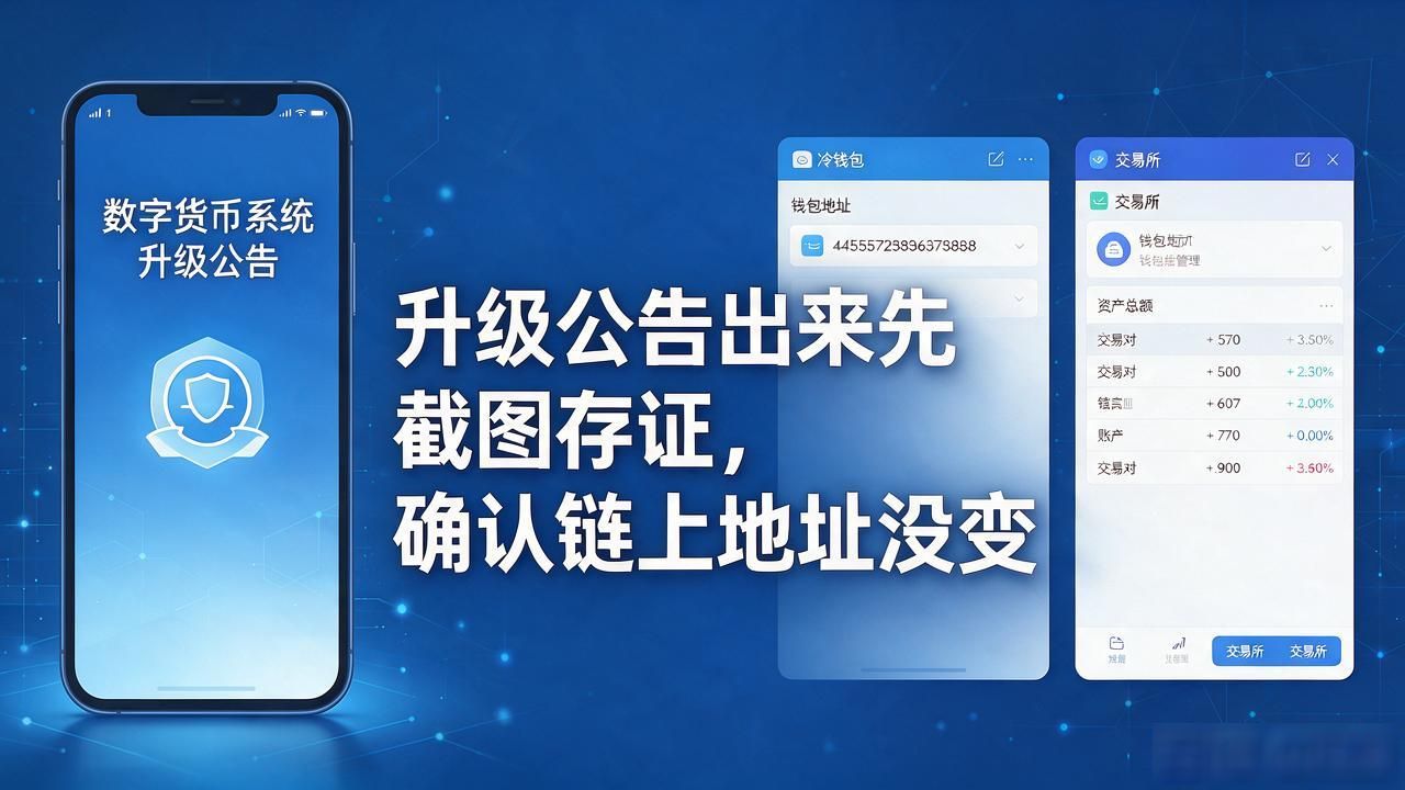 数字货币突然系统升级，你的币安全吗？几个实操细节别忽略
